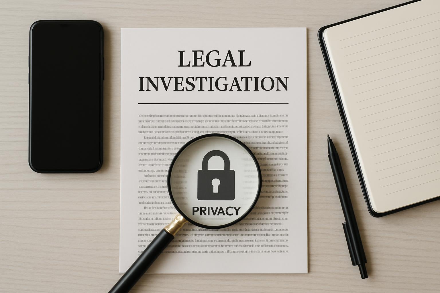 合法徵信與法律風險示意圖