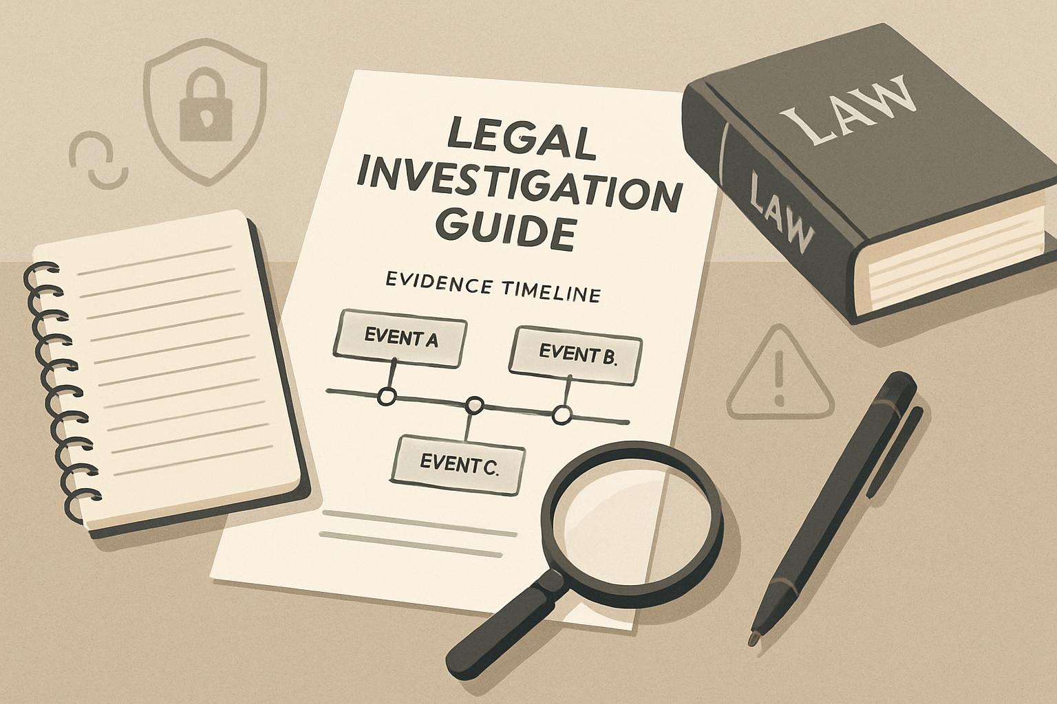 合法蒐證與法律風險辨識示意圖
