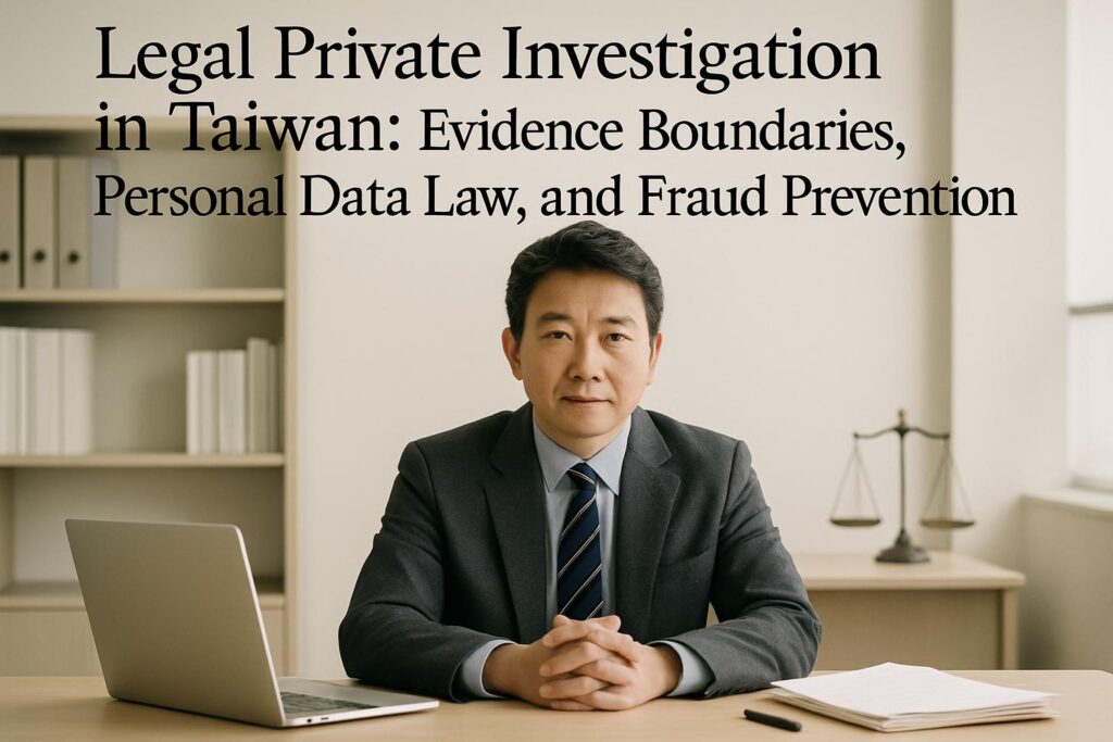 合法徵信怎麼做?從蒐證邊界到個資法風險的完整對話指南 | 無聊偵信社深度解析